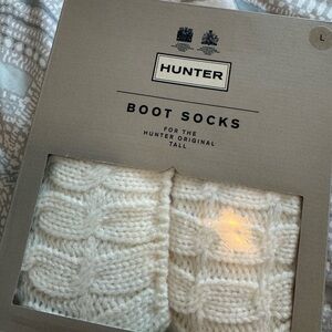 Hunter White Boot Socks for Men